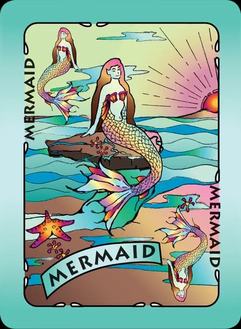 Mermaid card from You Wish! game