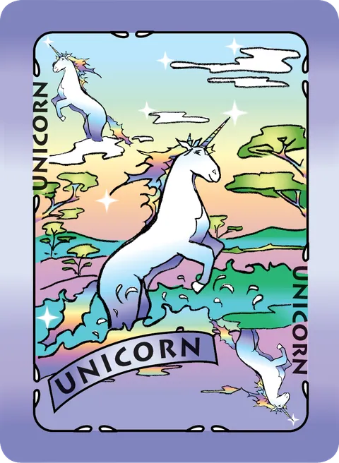 Unicorn card from You Wish! game