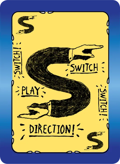 "Switch" action card from You Wish! game